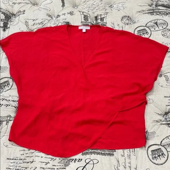 Chelsea28 Womens V-Neck Short Sleeves Top - Picture 1 of 11